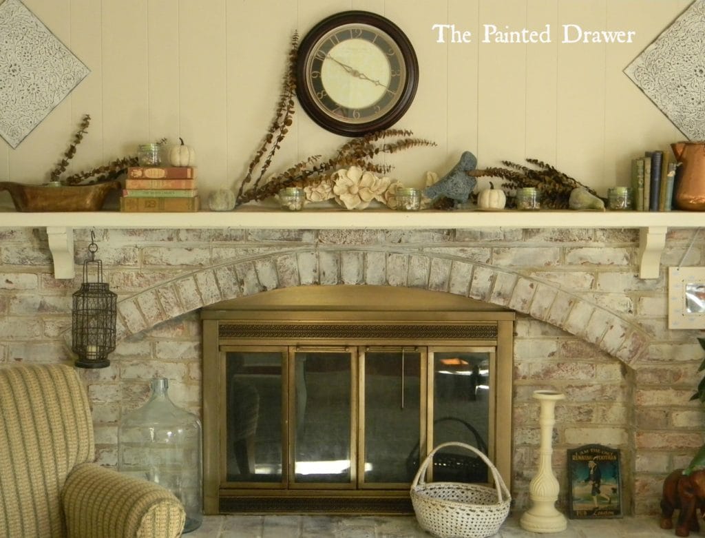 Whitewashed Brick www.thepainteddrawer.com