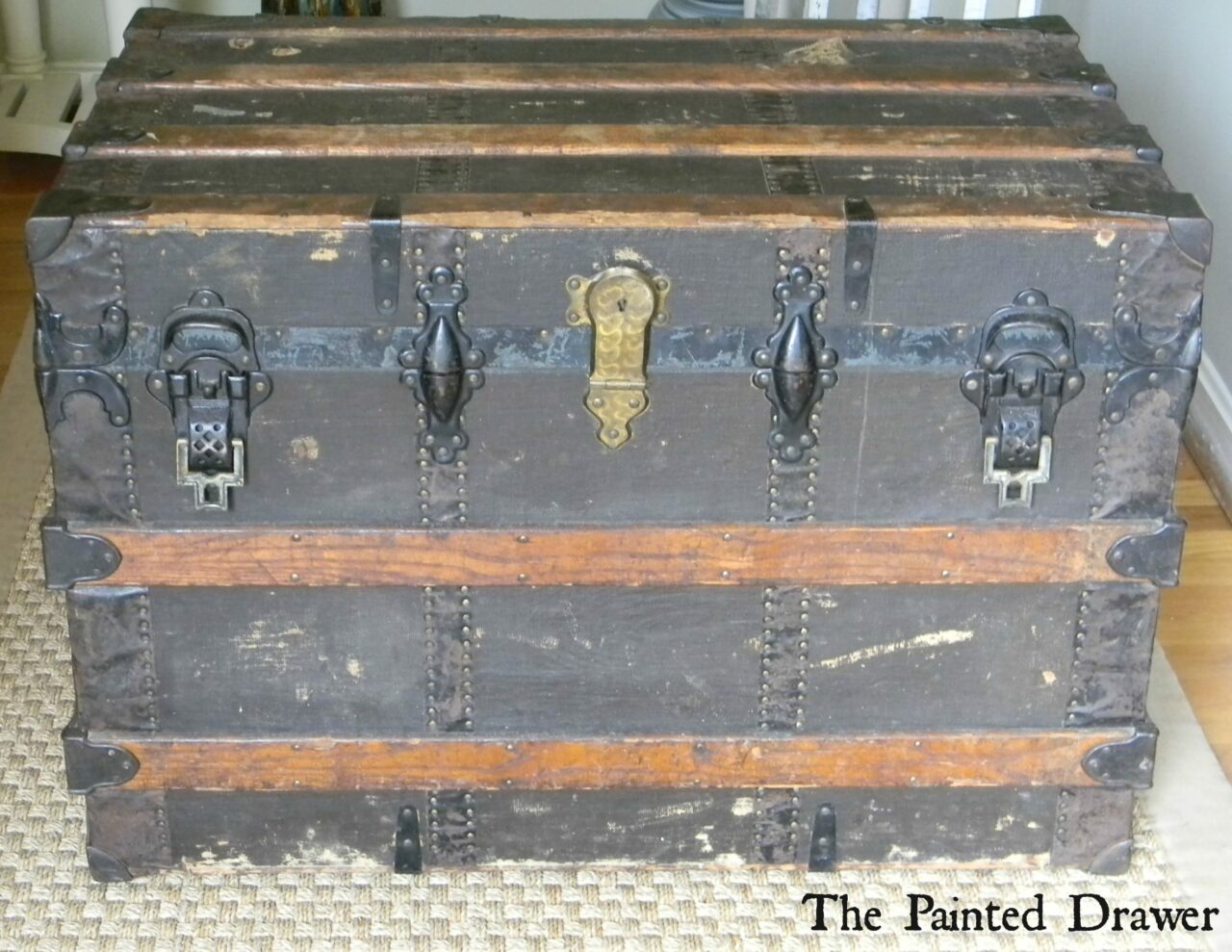 Old steamer an trunk painting How to
