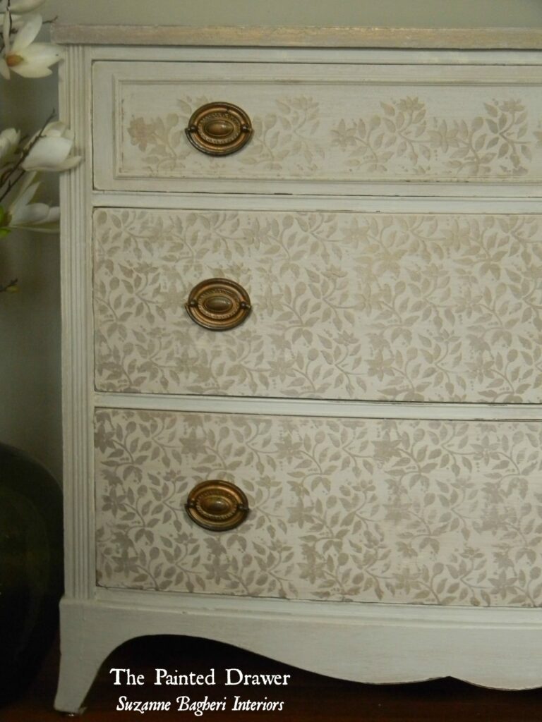 Stenciled Drawers
