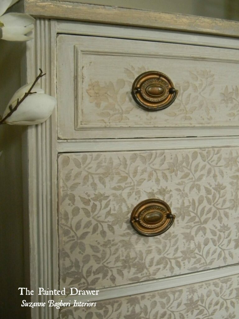 Stenciled Drawers