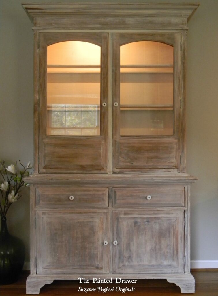 Whitewashed Farmhouse Cabinet