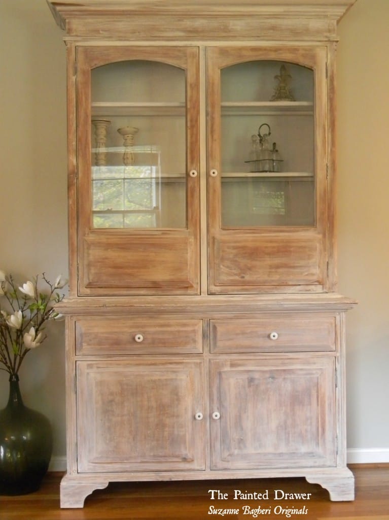 A Whitewashed Farmhouse Cabinet