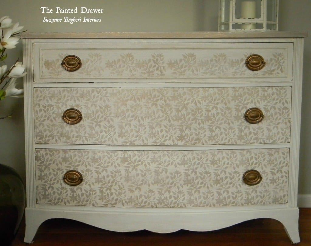 Shabby Glam Dresser www.thepainteddrawer.com