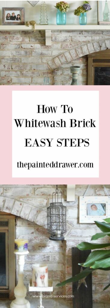 How to Whitewash Brick Using Chalk Paint - Easy DIY