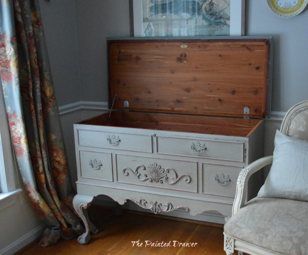 Vintage French Chest www.thepainteddrawer.com