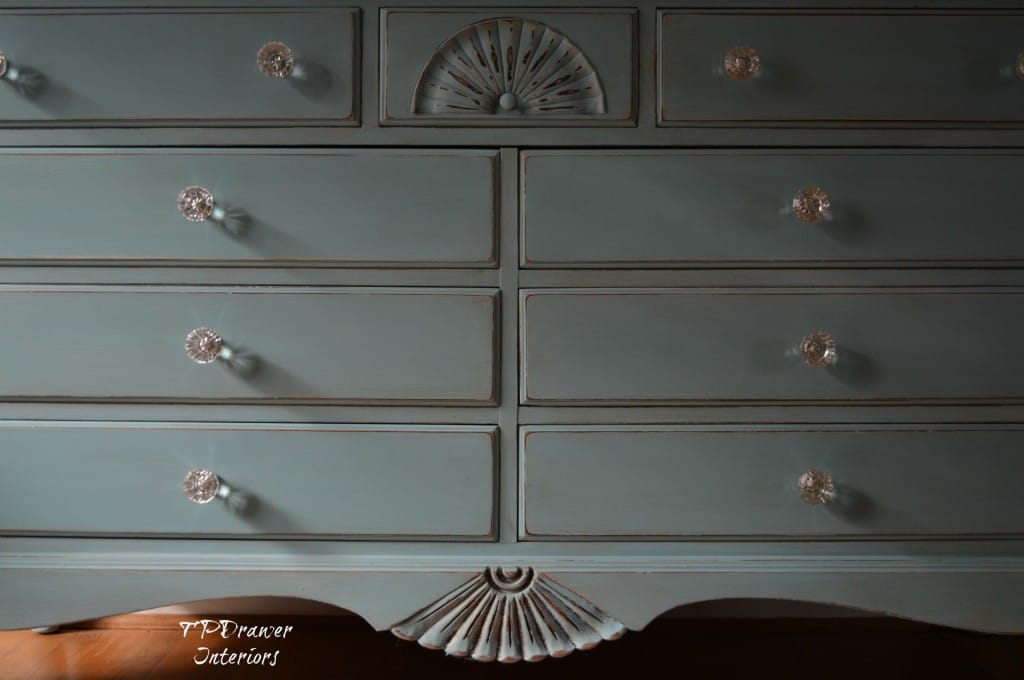 Vintage Shell Dresser from www.ThePaintedDrawer.com