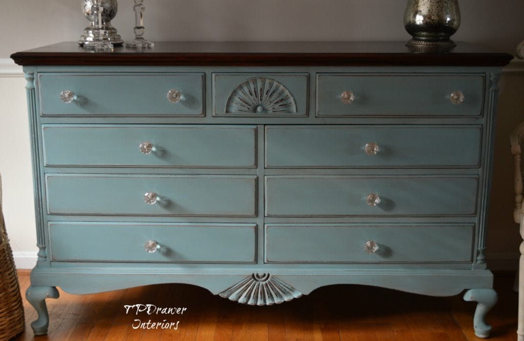 Vintage Shell Dresser from www.ThePaintedDrawer.com