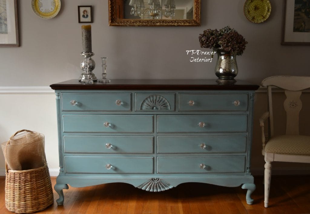 Vintage Shell Dresser from www.ThePaintedDrawer.com