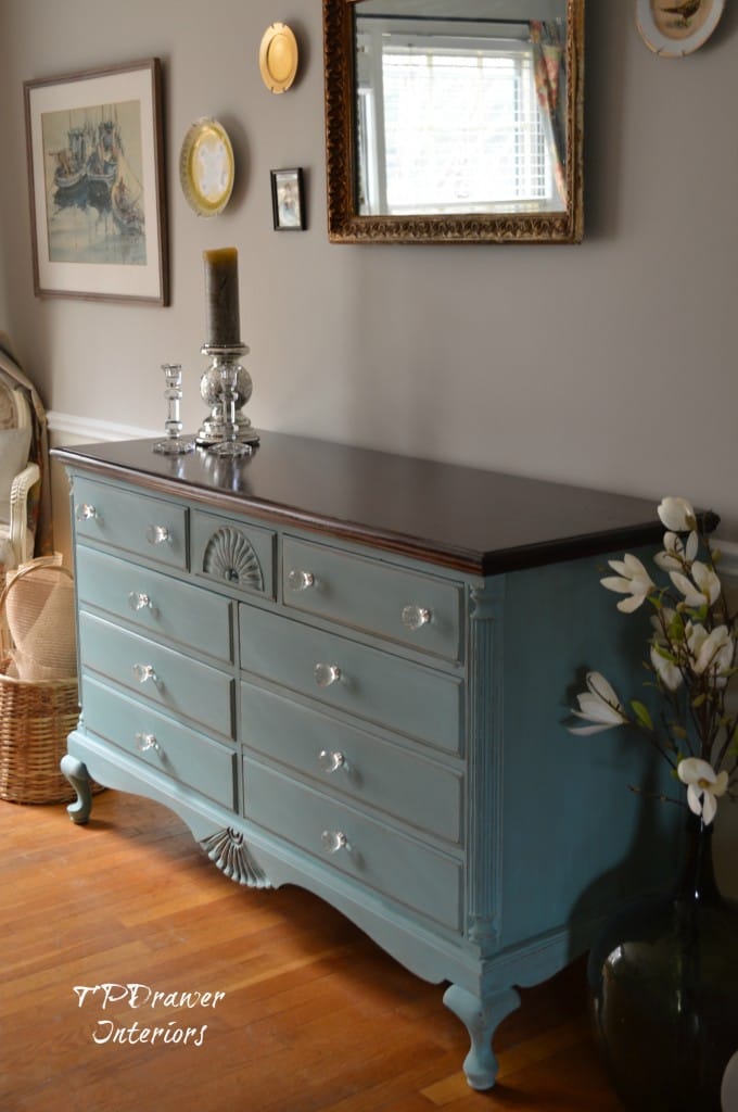 Vintage Shell Dresser from www.ThePaintedDrawer.com