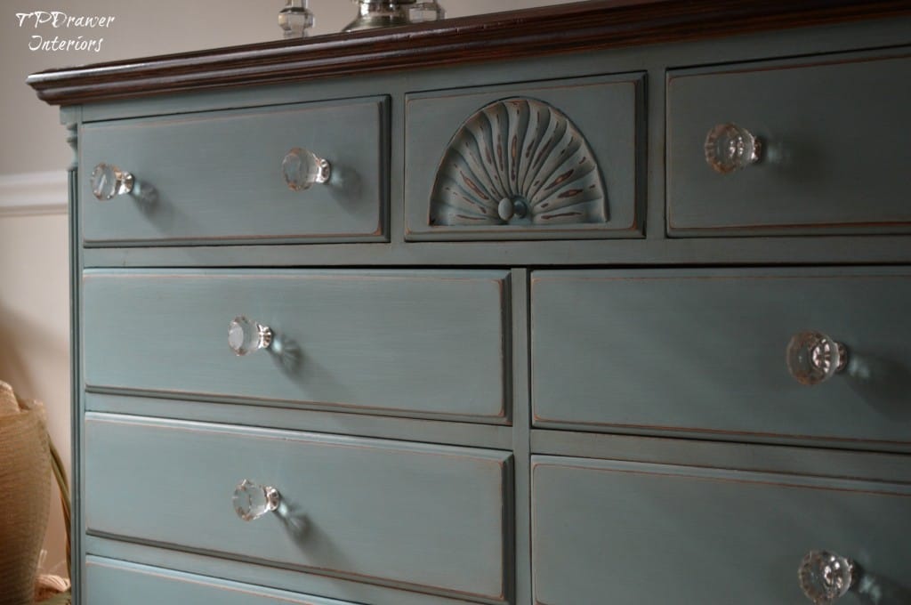 Vintage Shell Dresser from www.ThePaintedDrawer.com