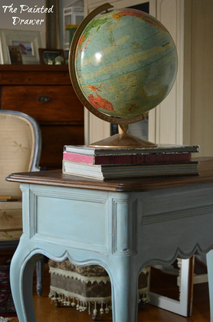 Vintage Globe www.thepainteddrawer.com