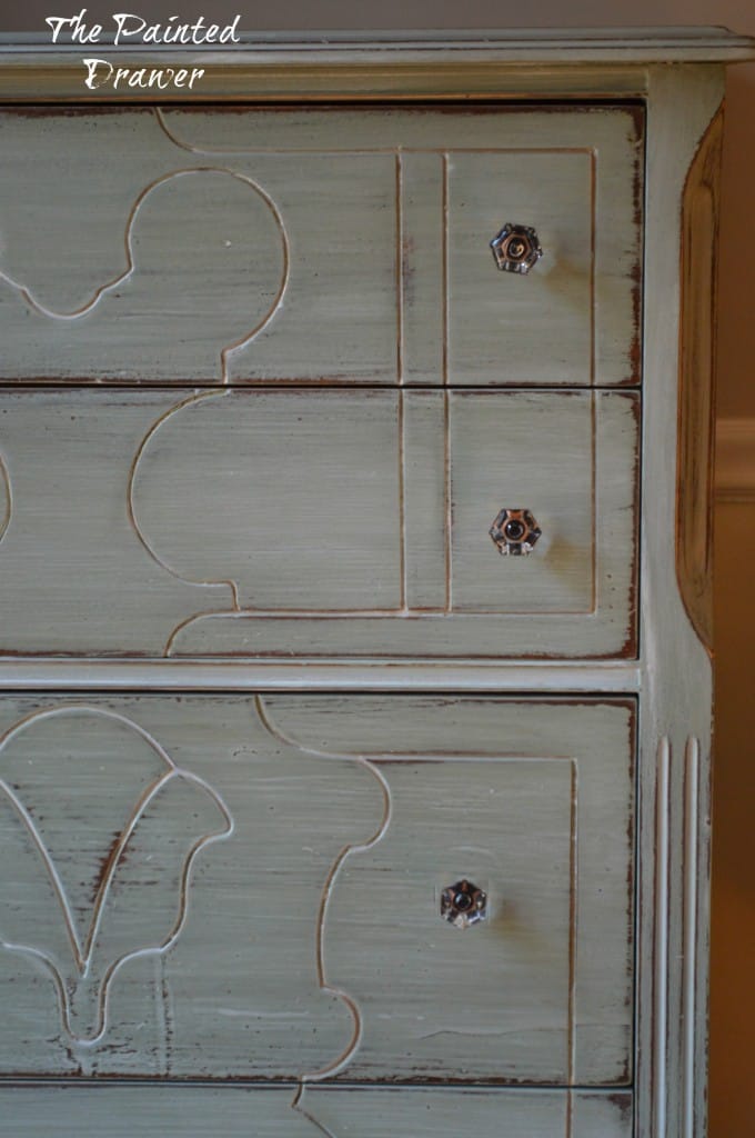 Whitewashed Farmhouse Dresser www.thepainteddrawer.com