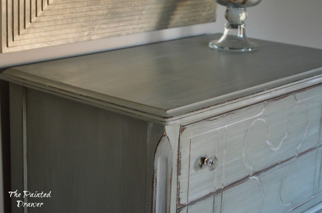 Whitewashed Farmhouse Dresser www.thepainteddrawer.com