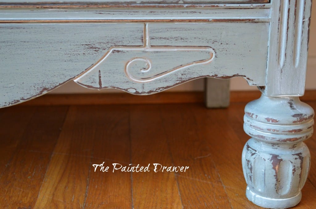 Whitewashed Farmhouse Dresser www.thepainteddrawer.com