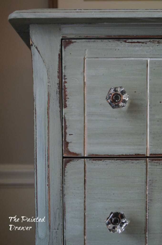 Whitewashed Farmhouse Dresser www.thepainteddrawer.com