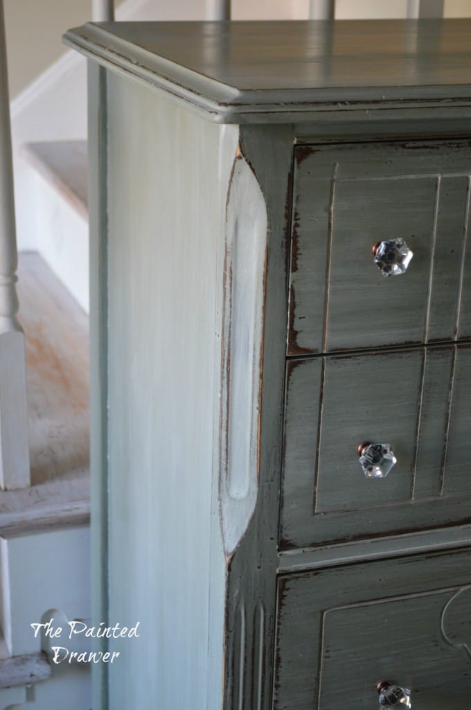 Whitewashed Farmhouse Dresser www.thepainteddrawer.com