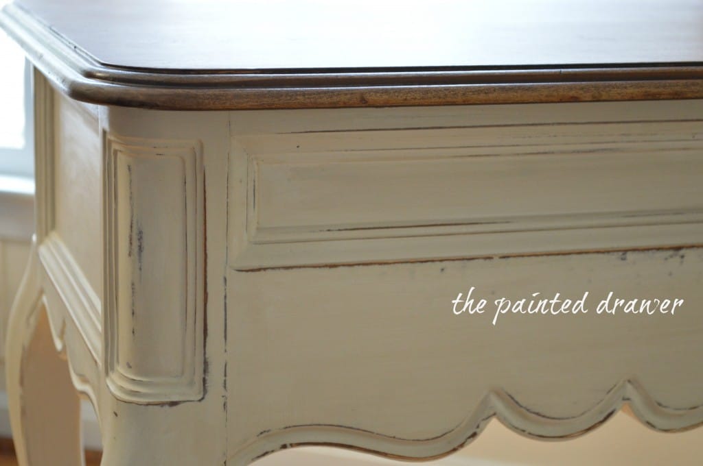 Vintage French Desk www.thepainteddrawer.com