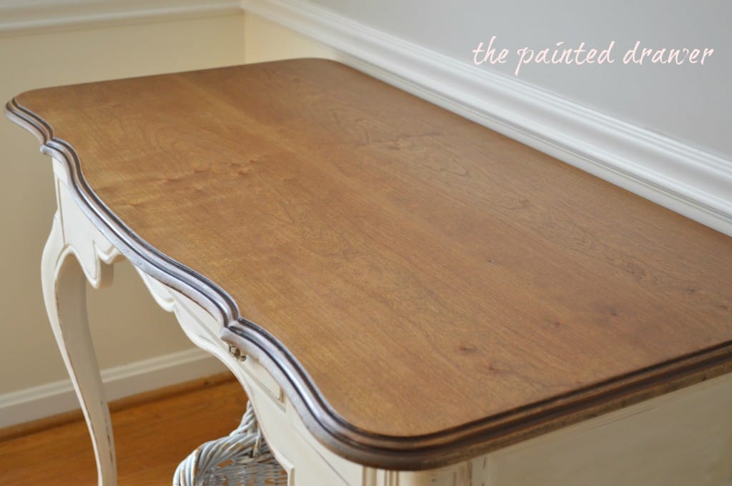 Vintage French Desk www.thepainteddrawer.com