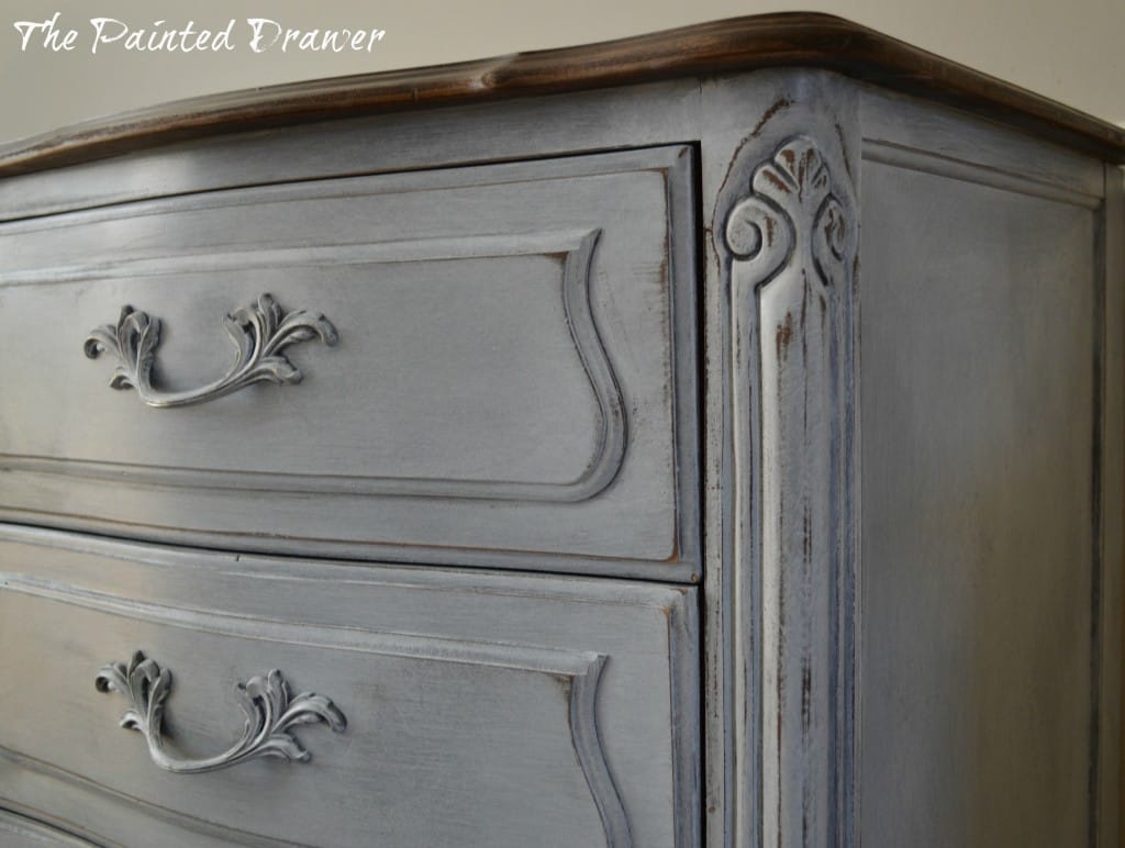 Vintage French Drexel Dresser www.thepainteddrawer.com