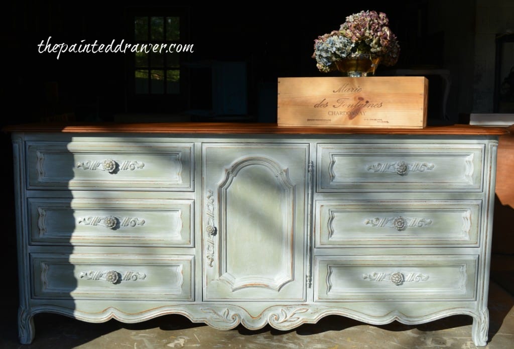 French Basil Dresser www.thepainteddrawer.com