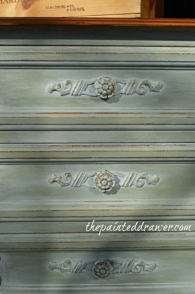 French Basil Dresser www.thepainteddrawer.com