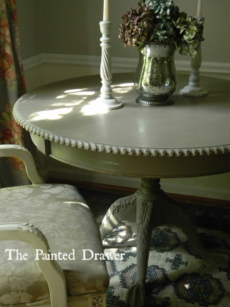 Vintage French Table www.thepainteddrawer.com