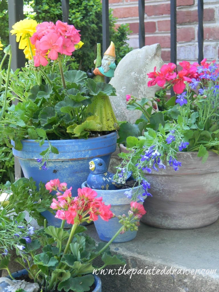 Flower Pots www.thepainteddrawer.com