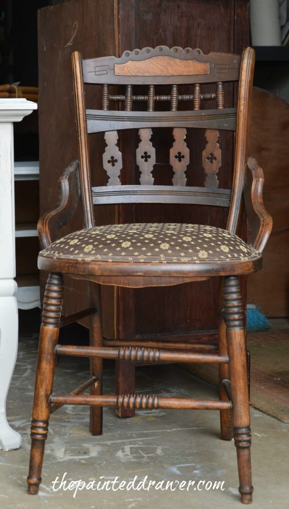 Vintage Chair www.thepainteddrawer.com