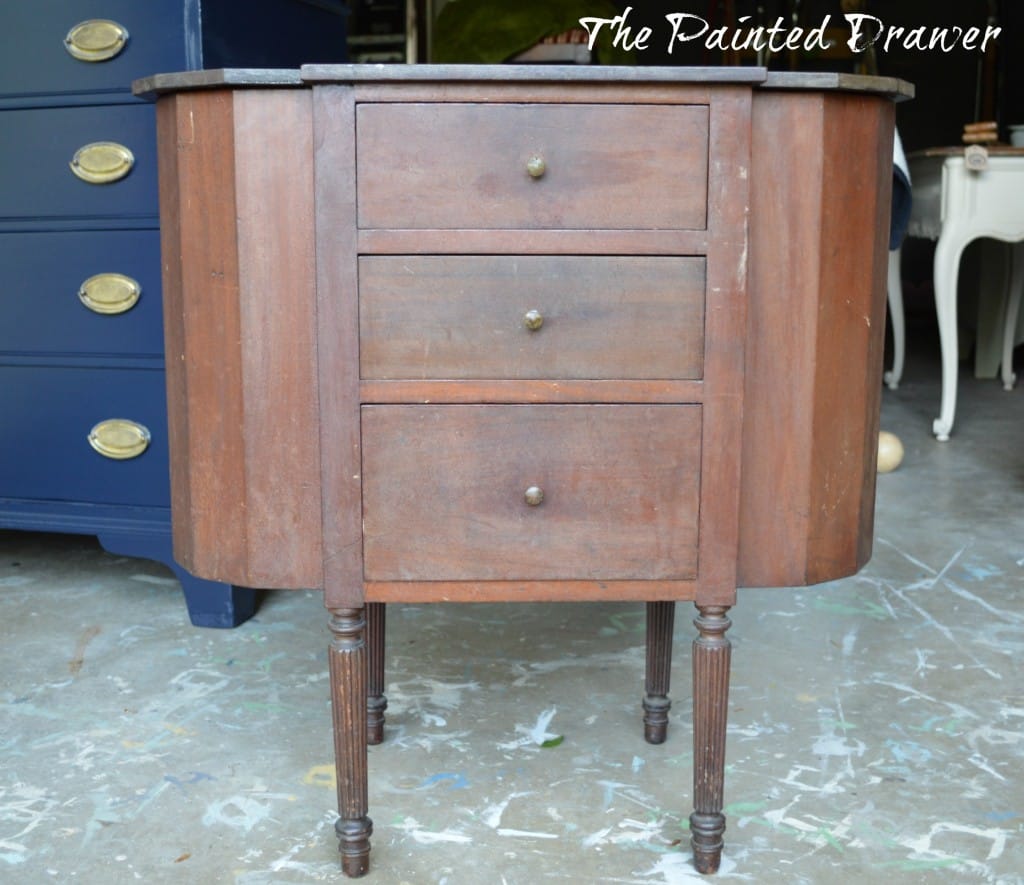 Martha Washington Sewing Table www.thepainteddrawer.com