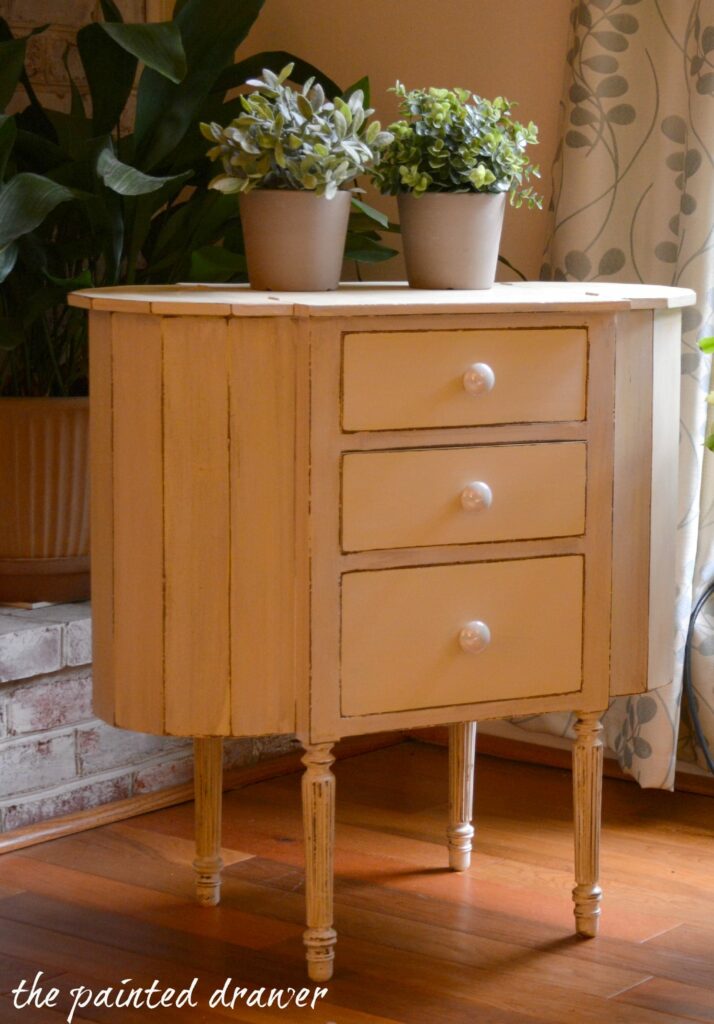 Martha Washington Sewing Table www.thepainteddrawer.com