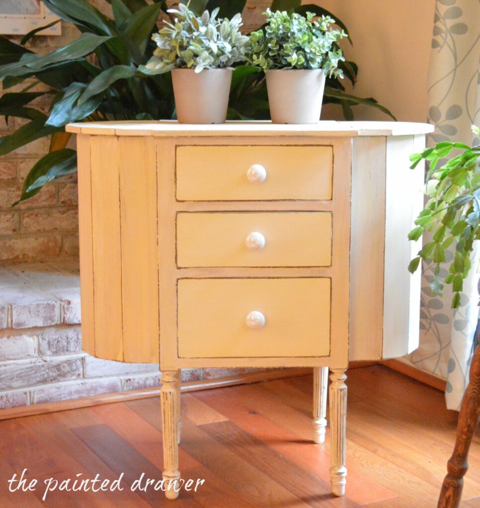 Martha Washington Sewing Table www.thepainteddrawer.com