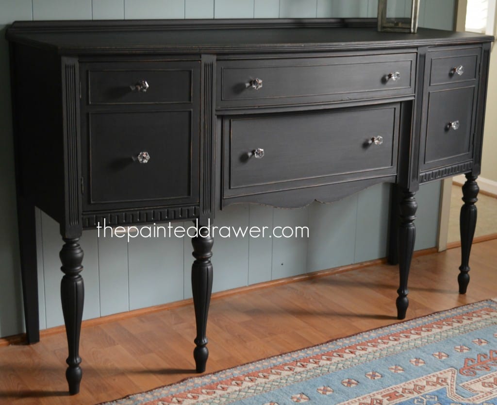 Midnight Sideboard www.thepainteddrawer.com