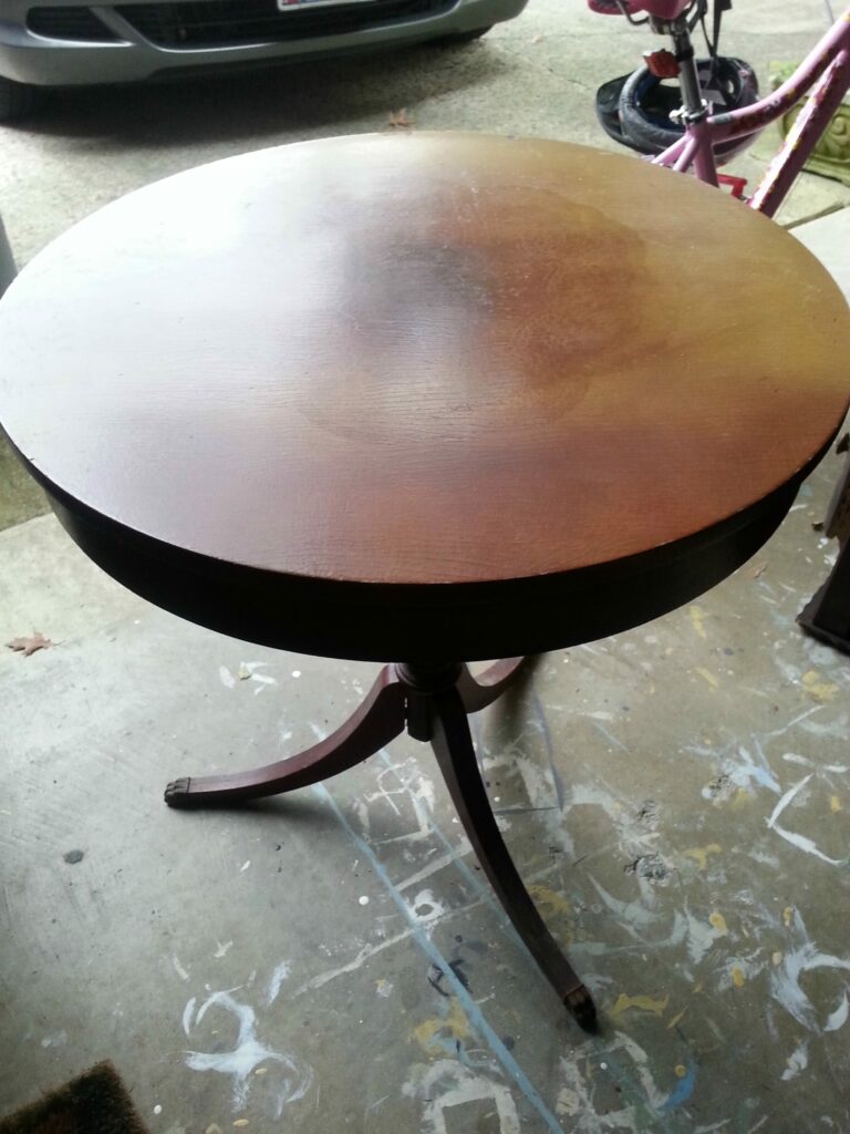 drum table www.thepainteddrawer.com