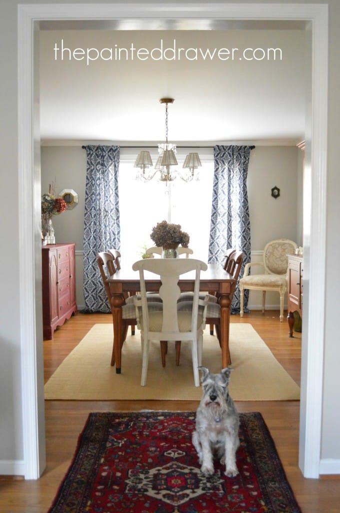 Farmhouse Dining Room www.thepainteddrawer.com