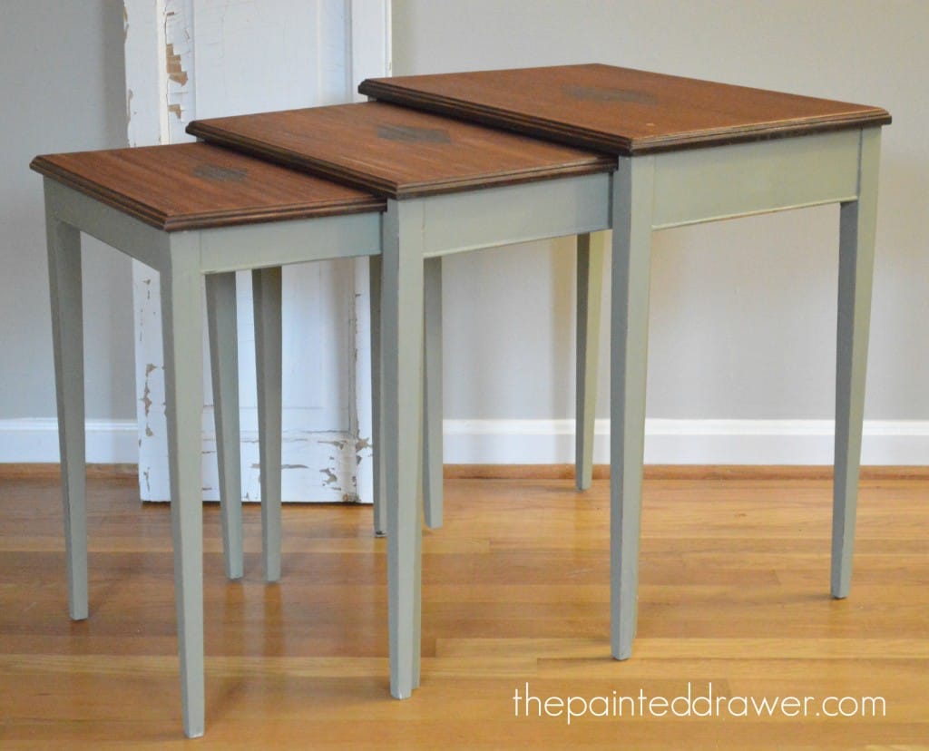 Nesting Tables www.thepaintedrawer.com