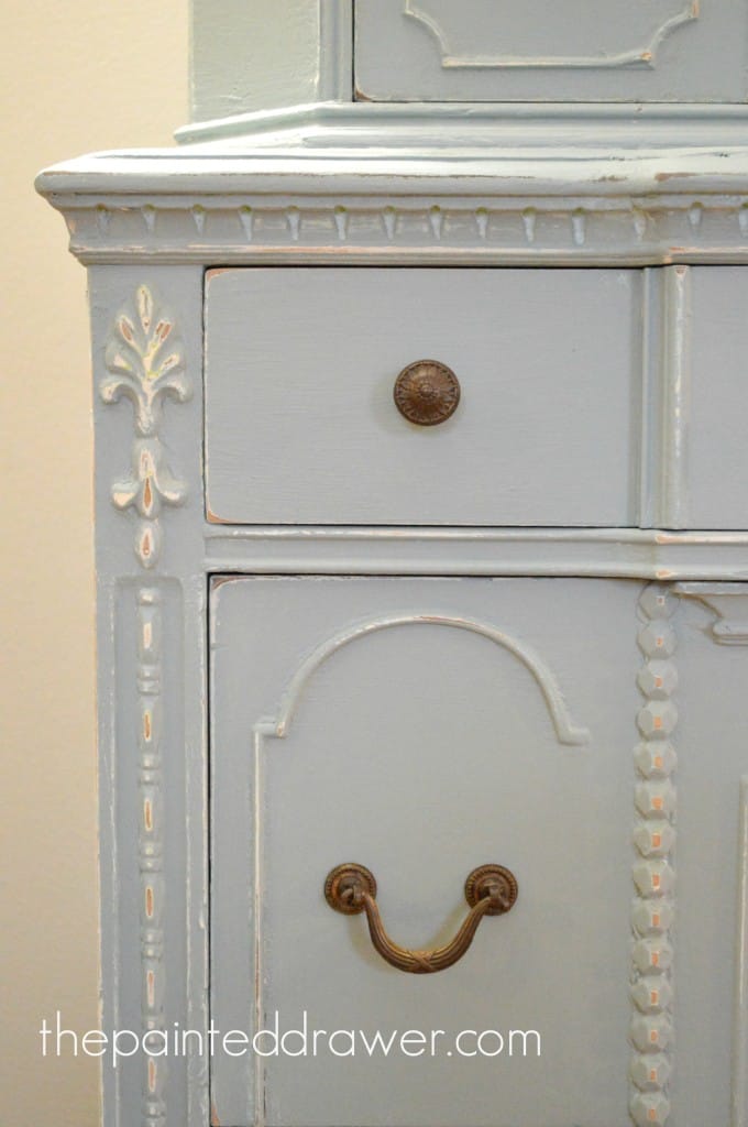 Persian Blue Vintage Chest www.thepainteddrawer.com