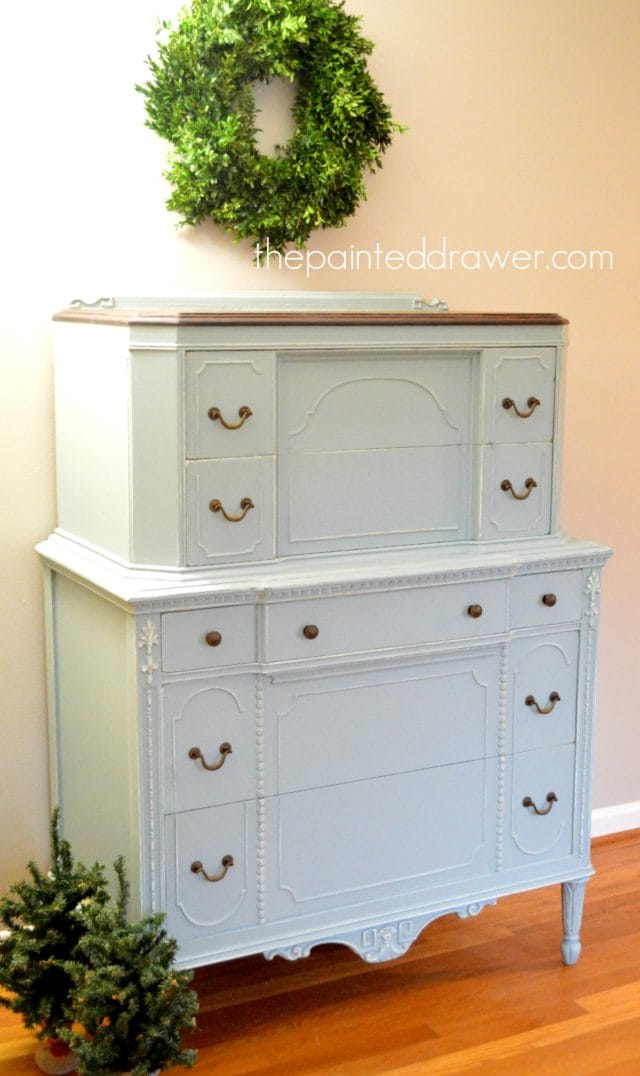 The Vintage Chest in Persian Blue – Before and After