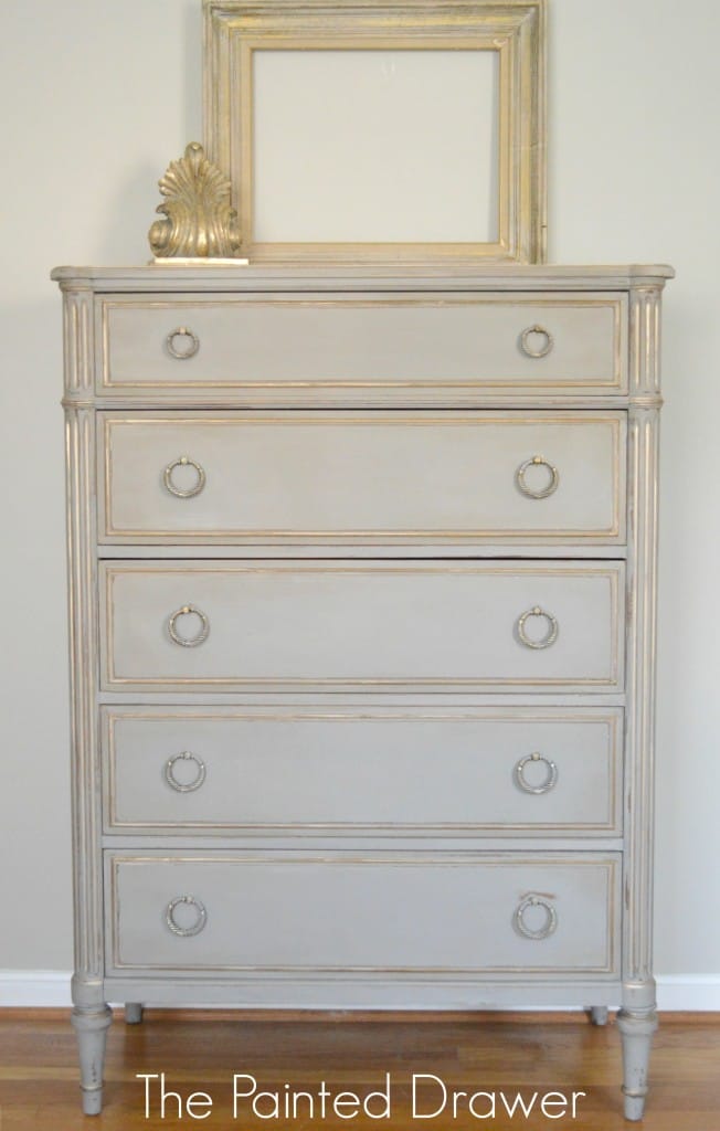 French Chest of Drawers Annie Sloan Old White Chalk Painted Shabby