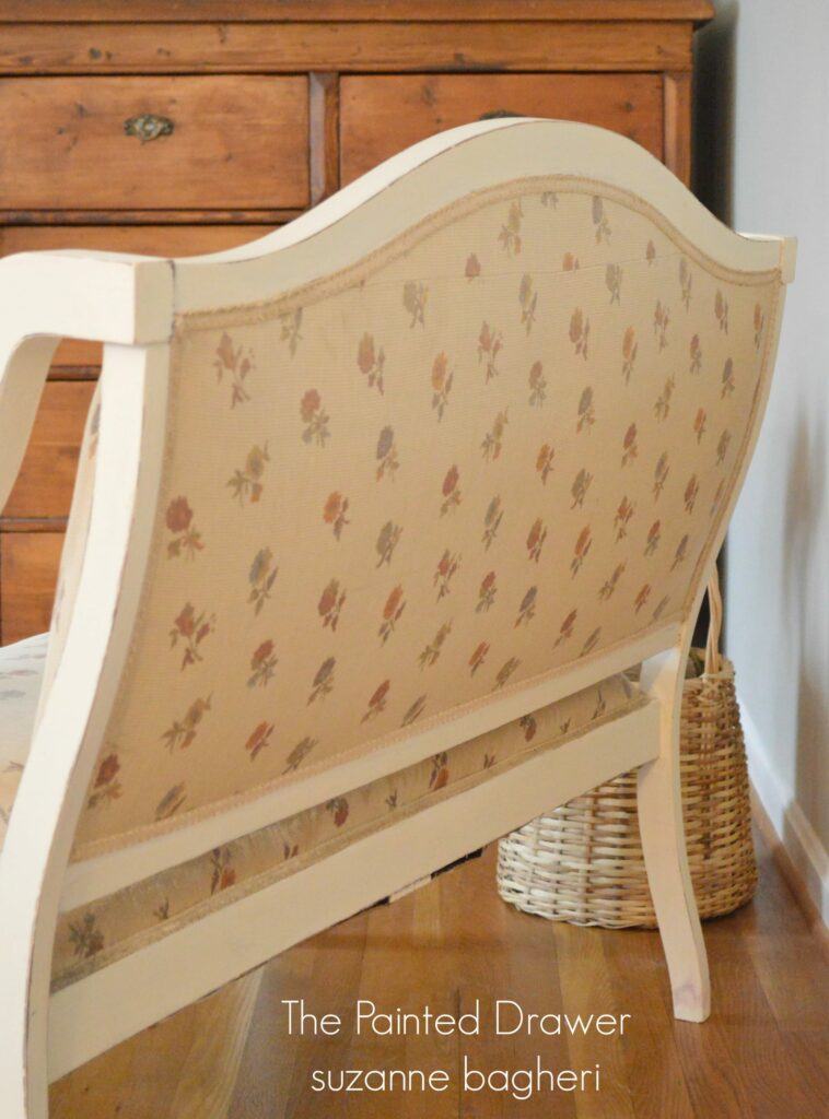 English Settee www.thepainteddrawer.com