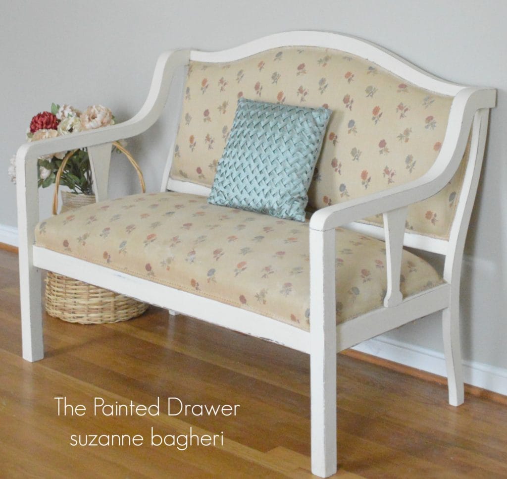 English Settee www.thepainteddrawer.com