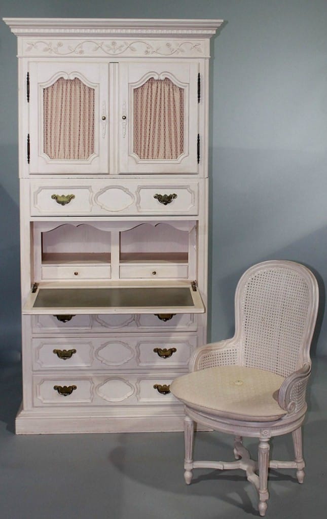 Baker Drop Front Secretary www.thepainteddrawer.com