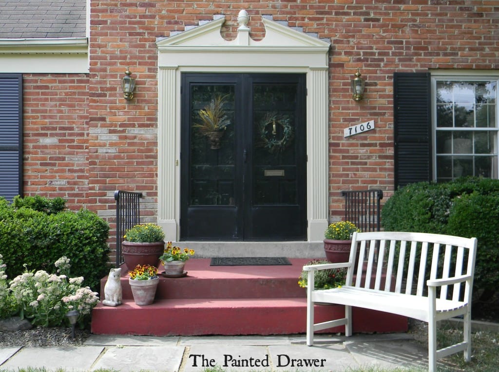 Front Step Makeover www.thepainteddrawer.com