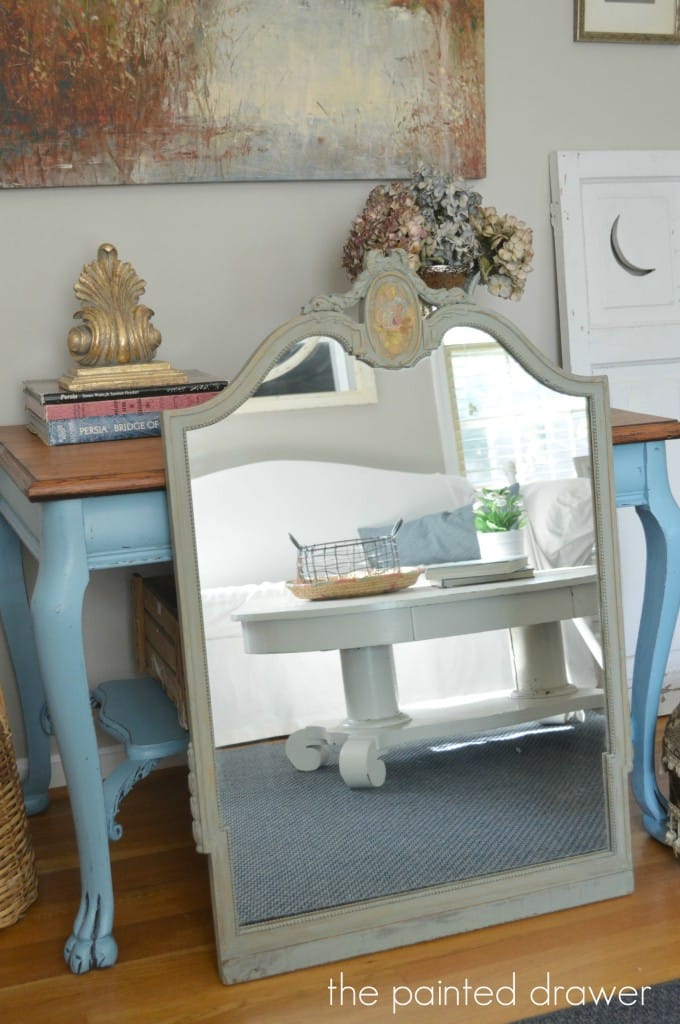 Empire Coffee Table with Vintage Mirror