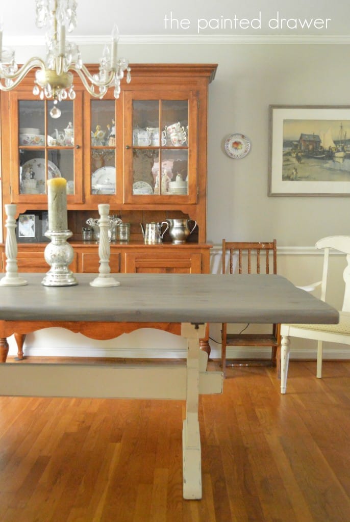 Farmhouse Table www.thepainteddrawer.com