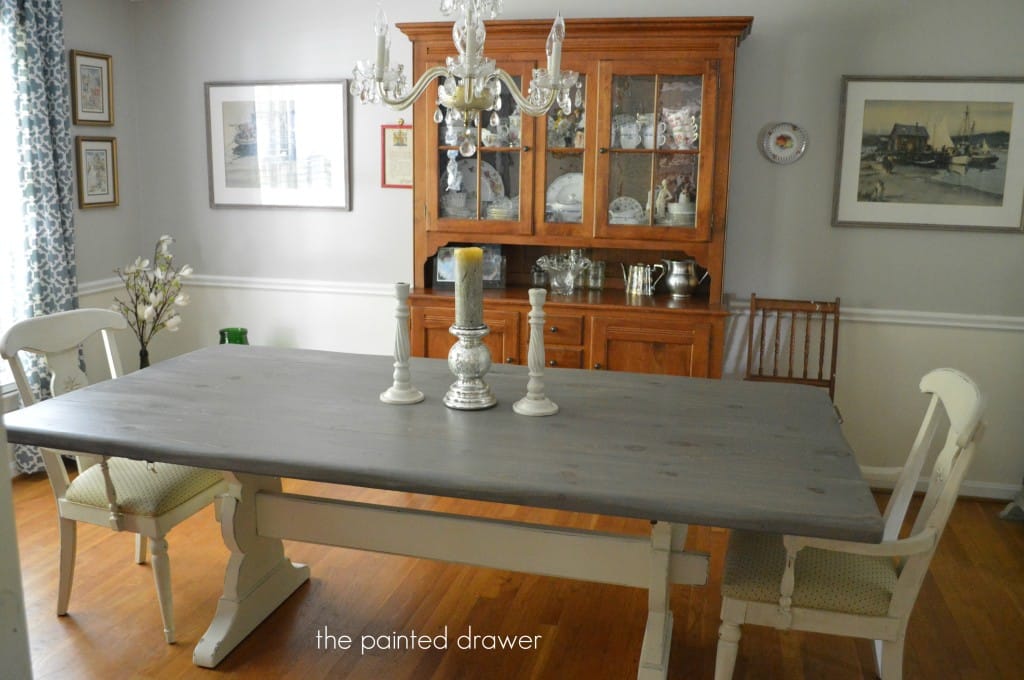 Farmhouse Table www.thepainteddrawer.com