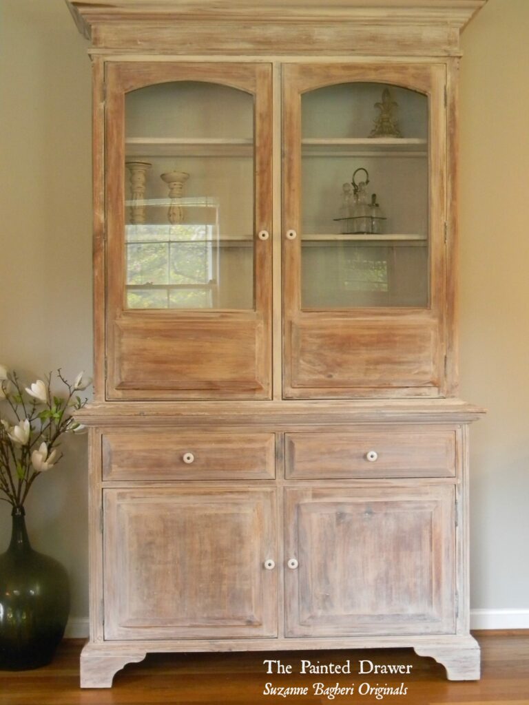 Whitewashed Farmhouse Cabinet