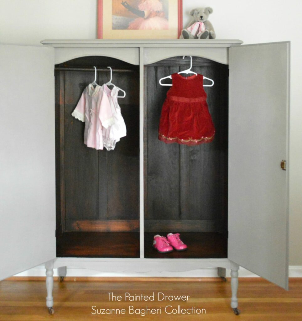 Vintage Armoire www.thepainteddrawer.com