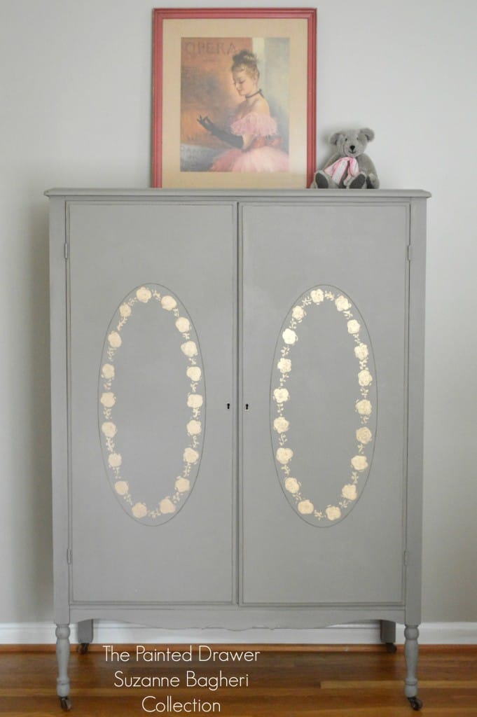 Vintage Armoire www.thepainteddrawer.com