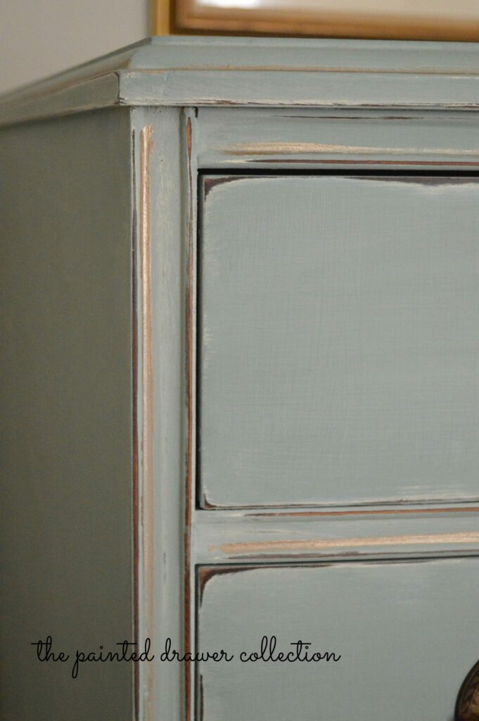 Vintage Dresser In Annie Sloan Duck Egg Blue Before And After