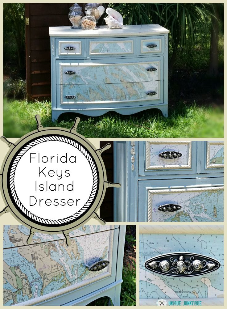 Unique Junktique Florida Keys Dresser